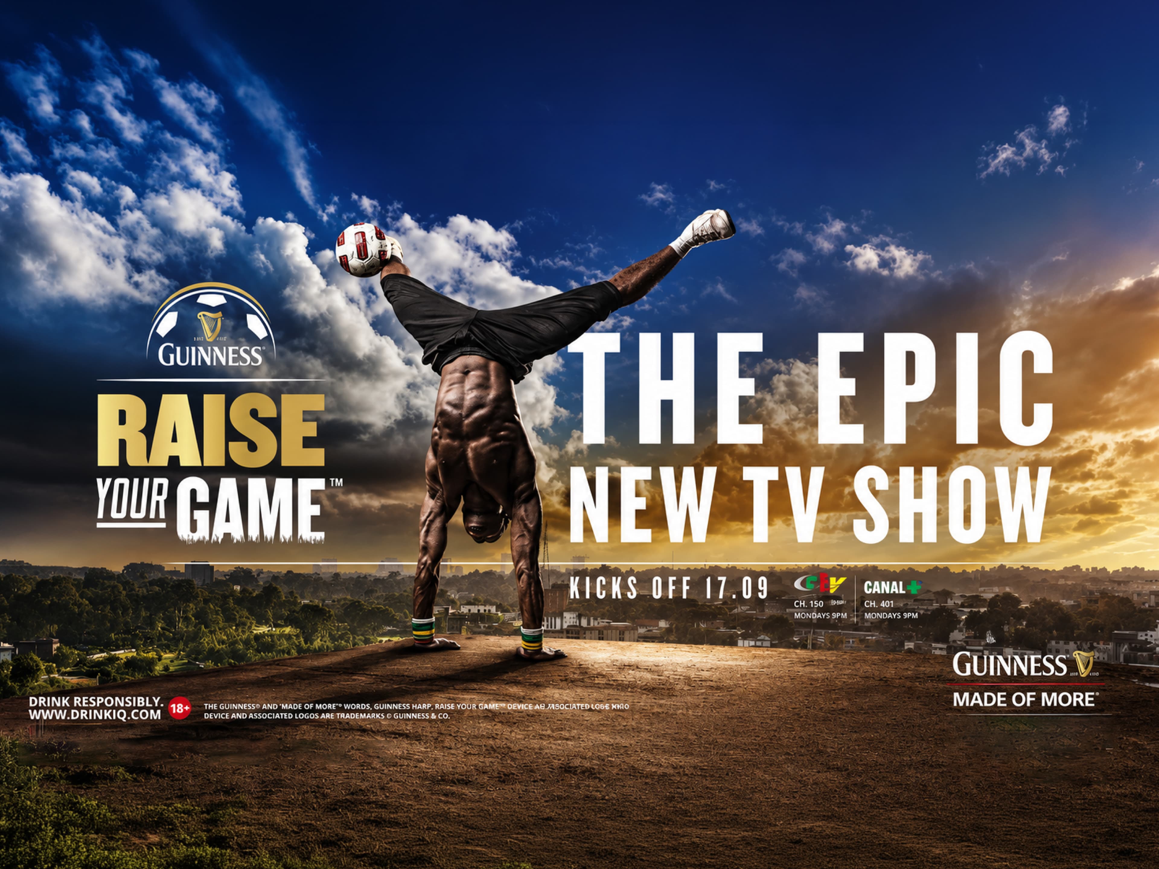 Guinness Raise Your Game campaign key art